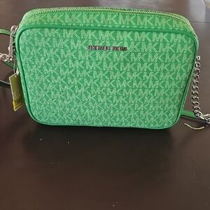 Michael Kors Vibrant Green Crossbody Bag